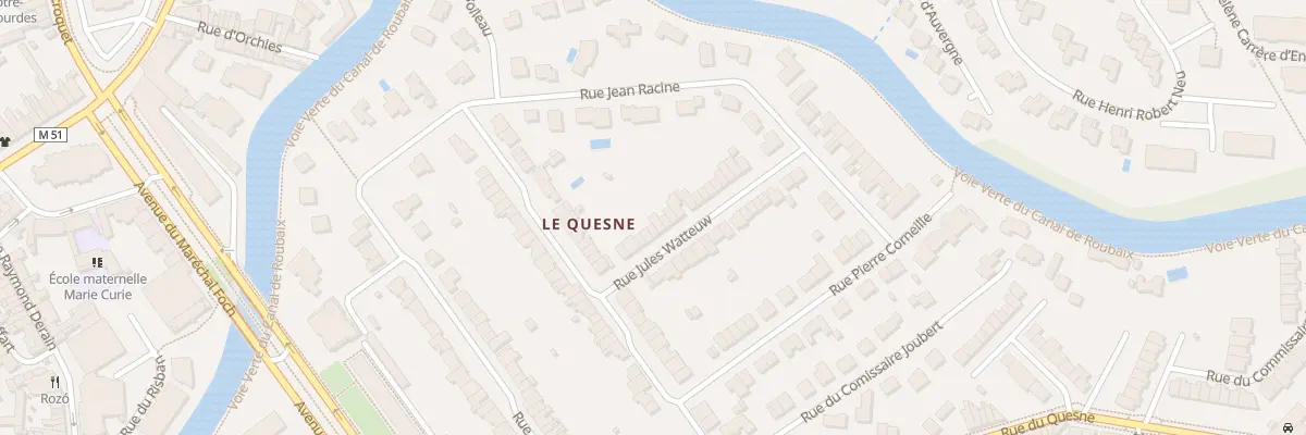 Plan du 11 Rue Jules Watteuw à Marcq-en-Barœul
