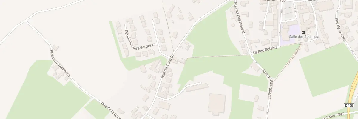 Plan du 8 Rue du Cawoin à Mons-en-Pévèle