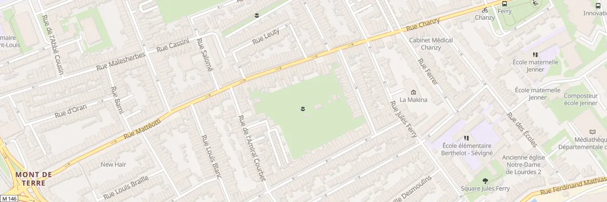 Plan du 305 Rue Chanzy Hellemmes à Lille