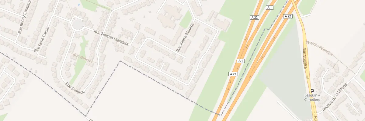 Plan du 22 Rue Pierre Mauroy à Ronchin