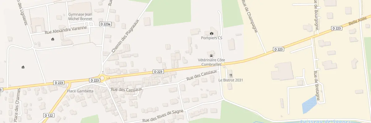 Plan du 55 Vc Belle Allee à Combronde