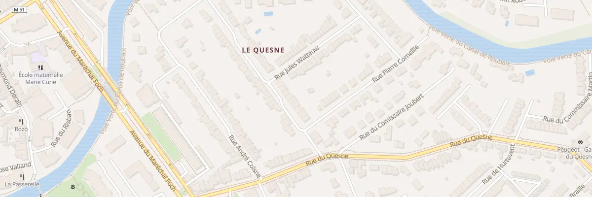 Plan du 14 Rue de la Cense à l’Eau à Marcq-en-Barœul