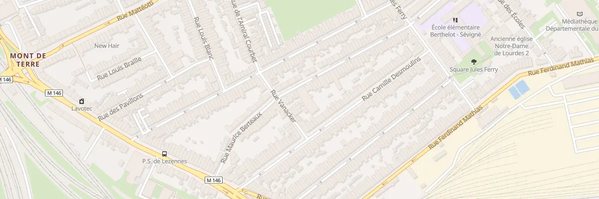 Plan du 83 Rue Maurice Berteaux à Lille