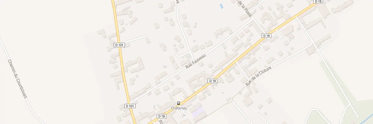 Plan du 10 Rue Fauveau à Châtenay-sur-Seine