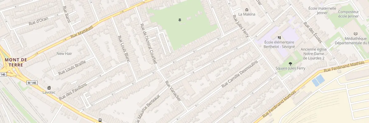 Plan du 96 Rue J J Rousseau Hellemmes à Lille