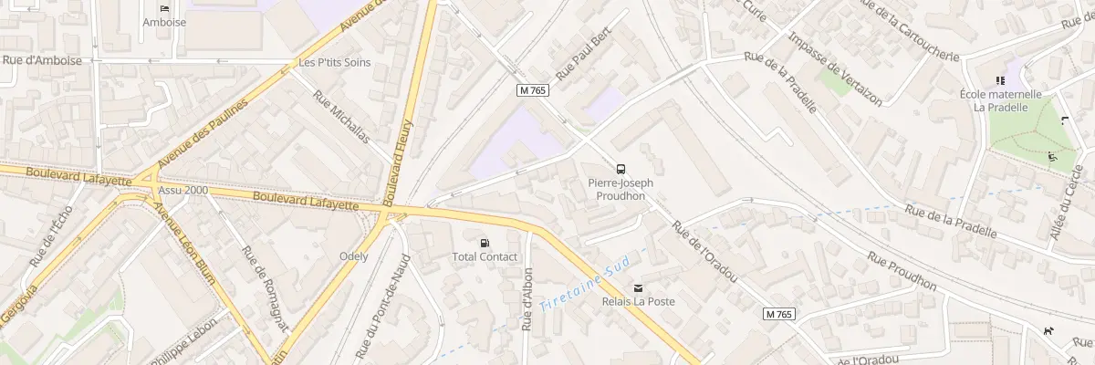 Plan du 16 Rue de la Pradelle à Clermont-Ferrand