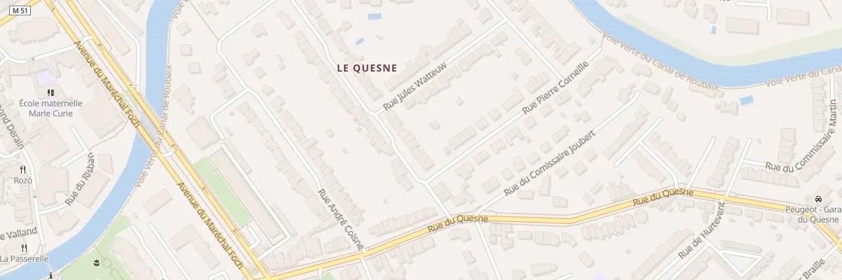 Plan du 12 Rue de la Cense à l’Eau à Marcq-en-Barœul