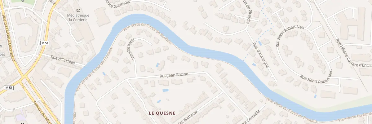 Plan du 32 Rue Jean Racine à Marcq-en-Barœul