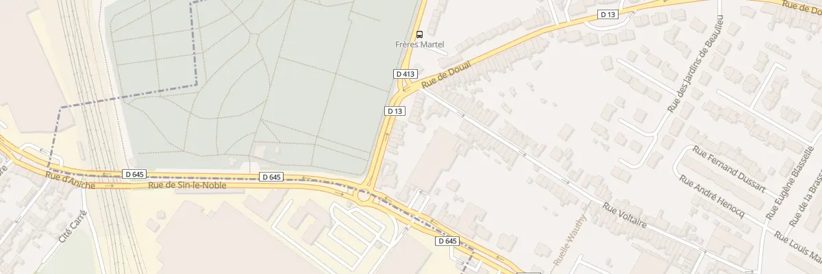 Plan du 66 Rue des Freres Martel à Sin-le-Noble