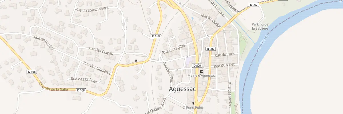 Plan du 9 Rue de l’Eglise à Aguessac