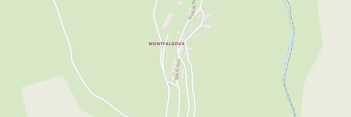 Plan du 5016 Montfalgoux à Trélans