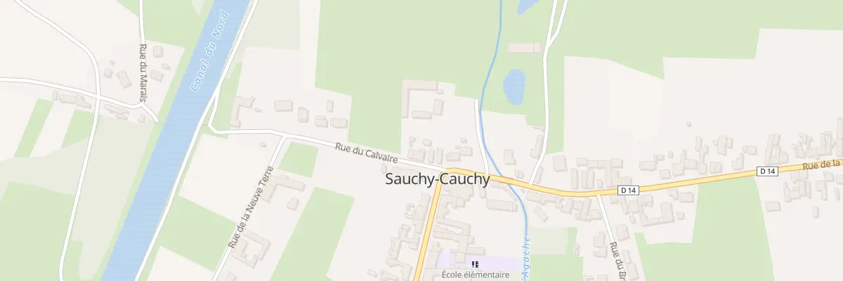 Plan du 3 Rue du Calvaire à Sauchy-Cauchy