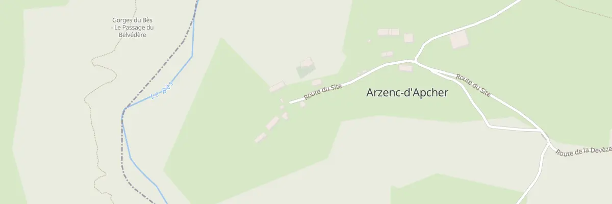 Plan du 5005 Arzenc à Arzenc-d’Apcher