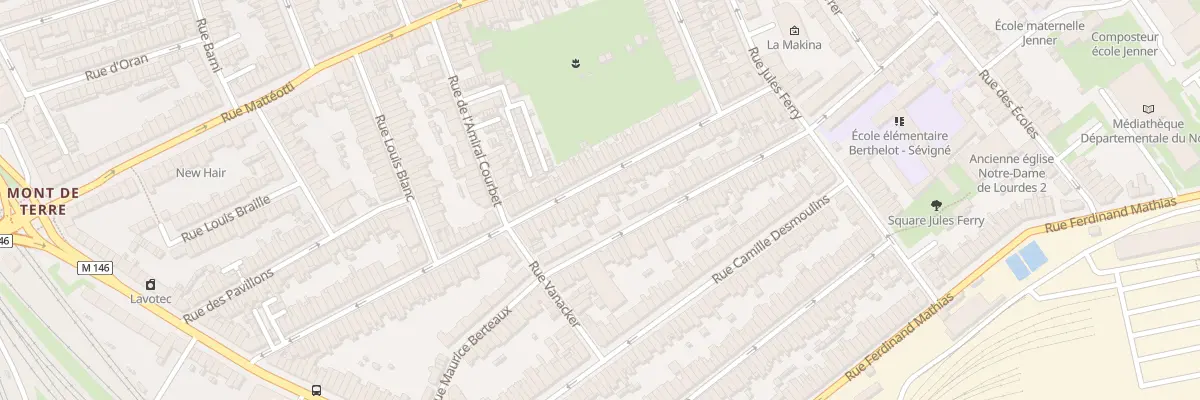 Plan du 98 Rue J J Rousseau Hellemmes à Lille