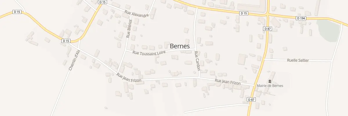 Plan du 9 Rue Toussaint Loire à Bernes