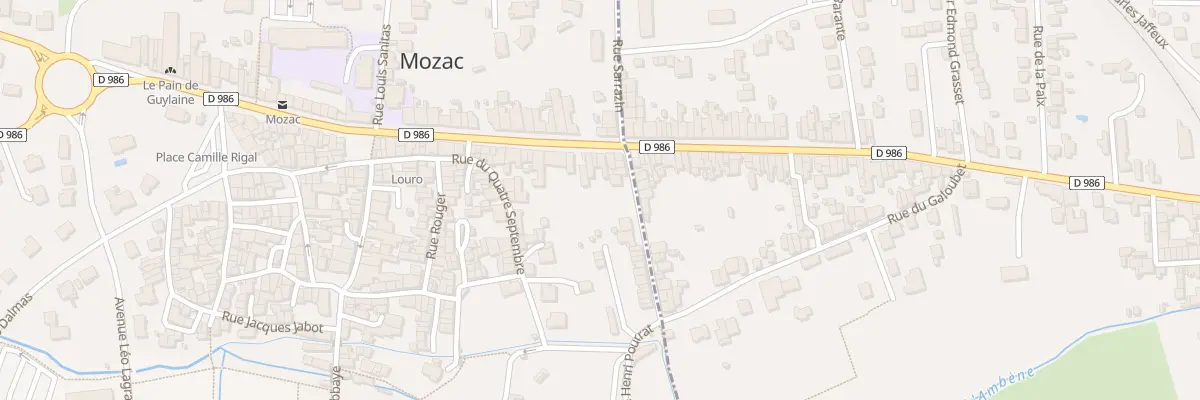 Plan du 7 Rue de l’Hôtel de Ville à Mozac