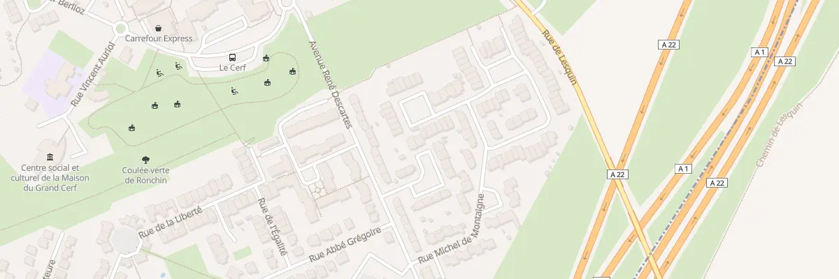 Plan du 7 Rue Jean-Jacques Rousseau à Ronchin