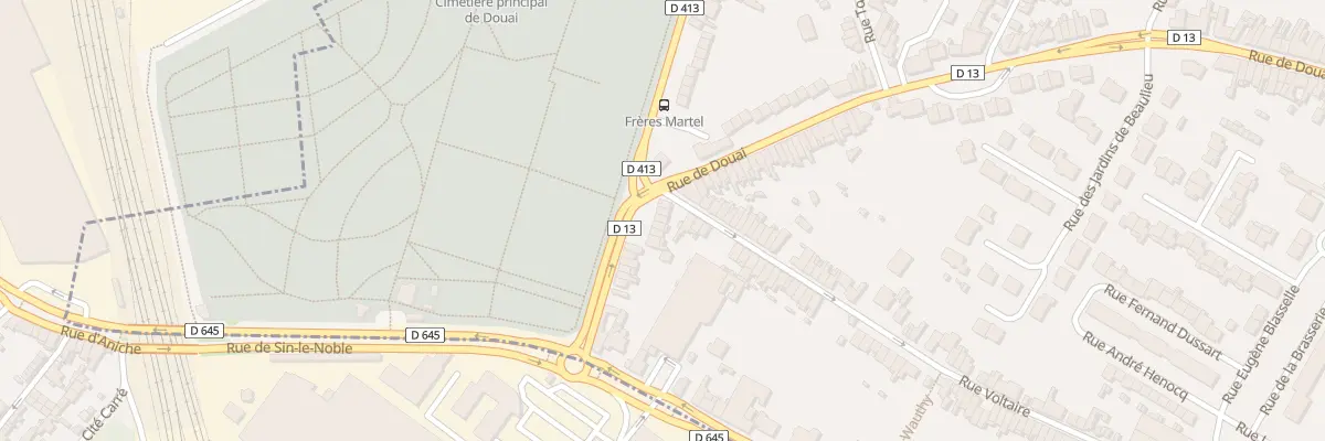 Plan du 100 Rue des Freres Martel à Sin-le-Noble