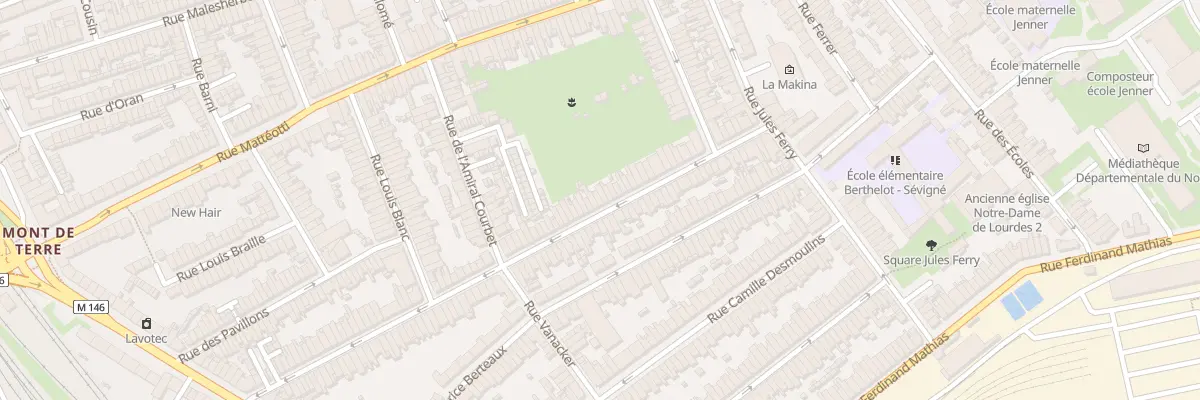 Plan du 119 Rue J J Rousseau Hellemmes à Lille