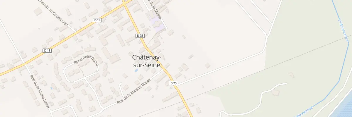 Plan du 11 Rue de la Gare à Châtenay-sur-Seine