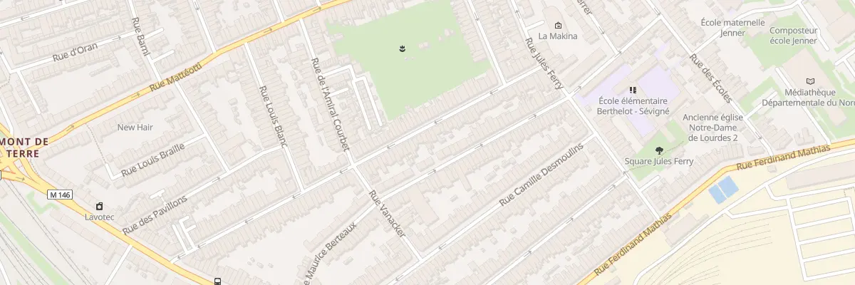 Plan du 102 Rue J J Rousseau Hellemmes à Lille