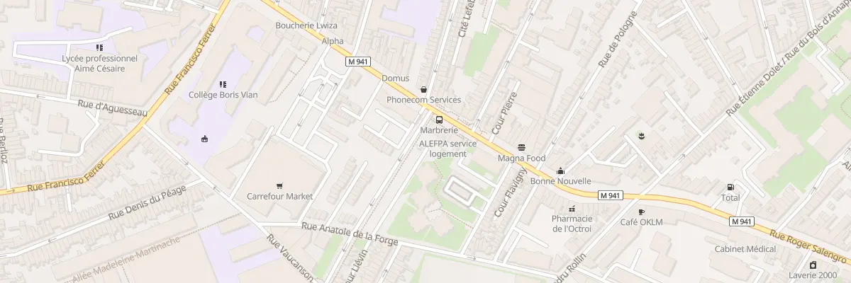 Plan du 155 Rue Anatole de la Forge à Lille