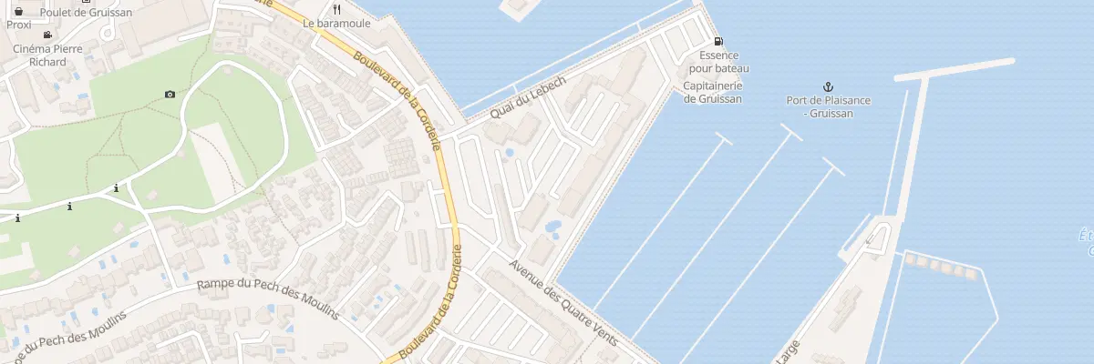 Plan du 100 Quai de la Capitainerie à Gruissan