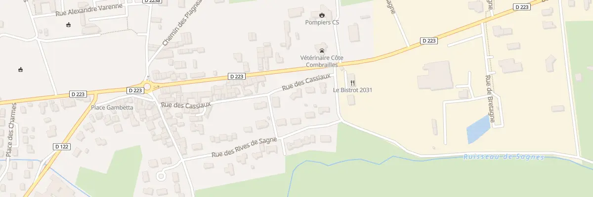 Plan du 26 Rue des Cassiaux à Combronde