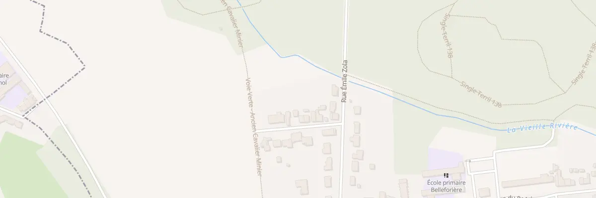 Plan du 1105 Rue Emile Zola à Roost-Warendin