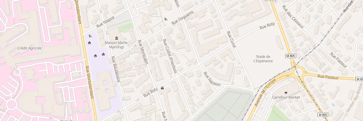 Plan du 29 Rue Collot d’Herbois à Clermont-Ferrand