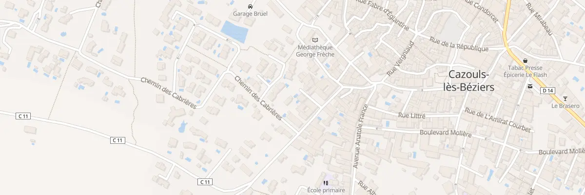 Plan du 3 Rue Chanzy à Cazouls-lès-Béziers