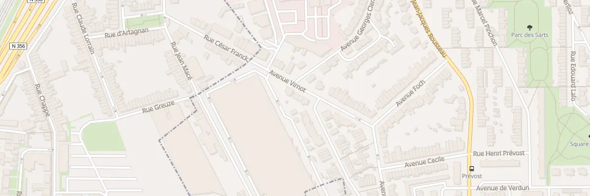 Plan du 6 Av Virnot à Mons-en-Barœul