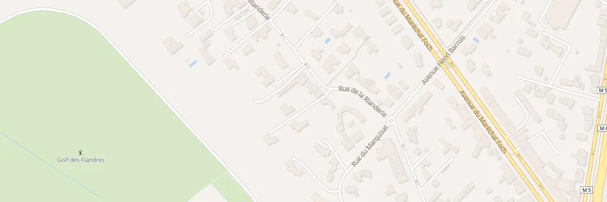 Plan du 196 Rue de la Rianderie à Marcq-en-Barœul