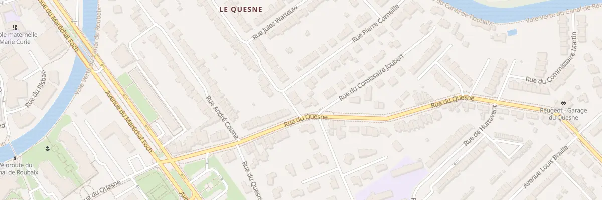 Plan du 2 Rue de la Cense à l’Eau à Marcq-en-Barœul