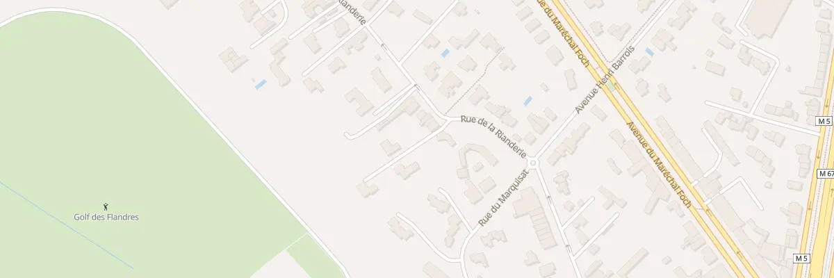 Plan du 198 Rue de la Rianderie à Marcq-en-Barœul