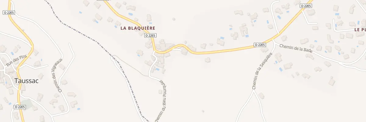 Plan du 5027 La Blaquiere au Pradal