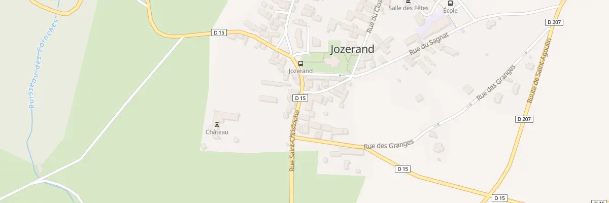 Plan du 2 Rue du Sagnat à Jozerand