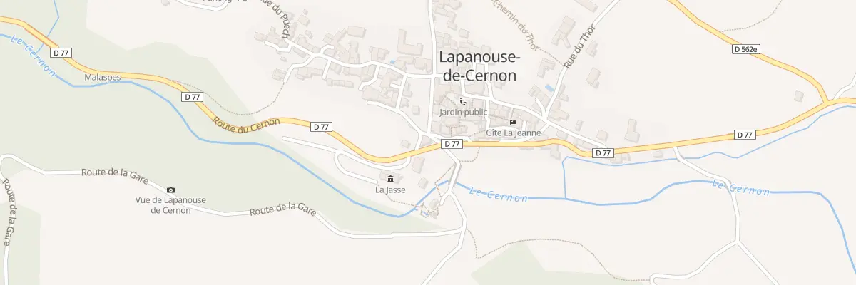 Plan du 5033 Lapanouse de Cernon à Lapanouse-de-Cernon