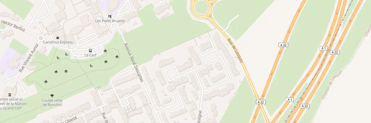 Plan du 3 Rue Blaise Pascal à Ronchin