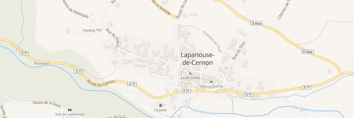Plan du 5070 Lapanouse de Cernon à Lapanouse-de-Cernon