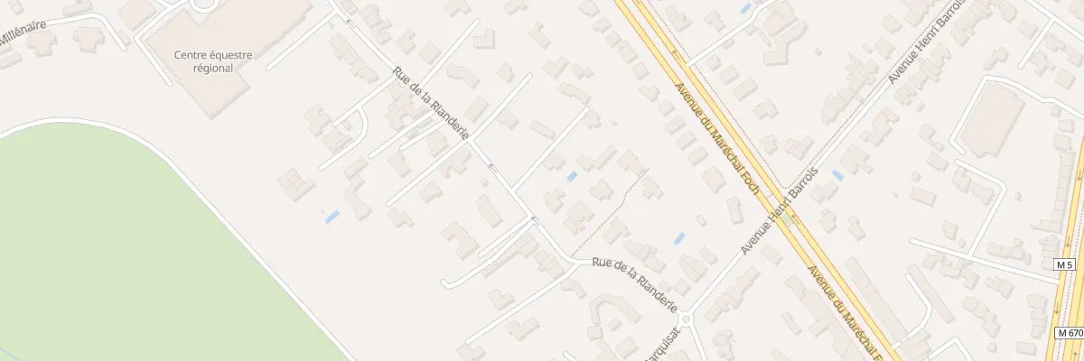 Plan du 119 Rue de la Rianderie à Marcq-en-Barœul