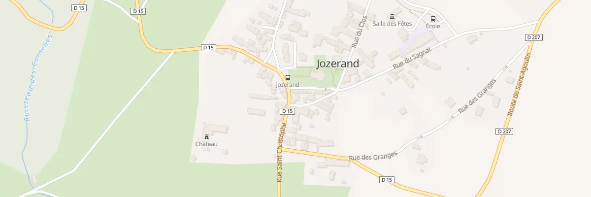 Plan du 1 Rue du Sagnat à Jozerand