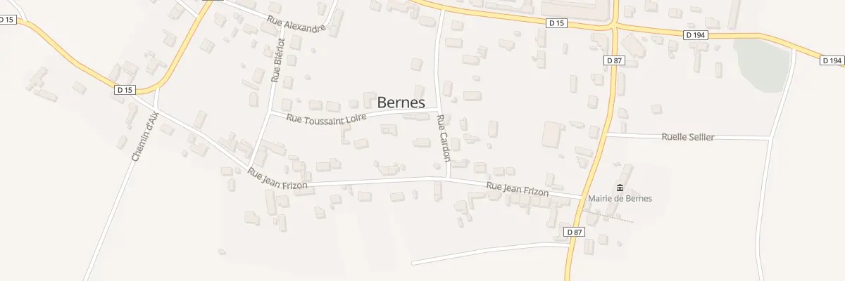 Plan du 12 Rue Cardon à Bernes