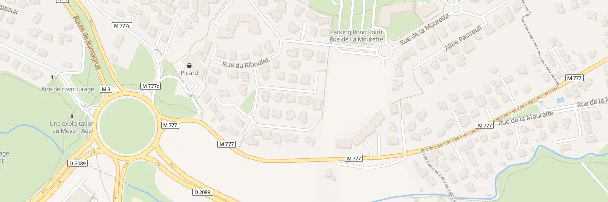 Plan du 8 All du Riboulet à Beaumont