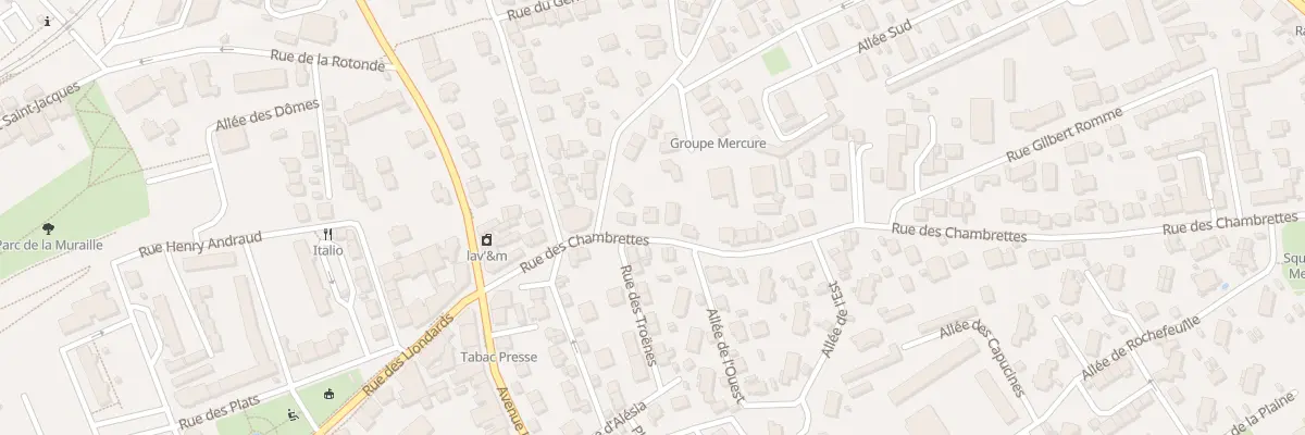Plan du 11 Rue des Chambrettes à Clermont-Ferrand