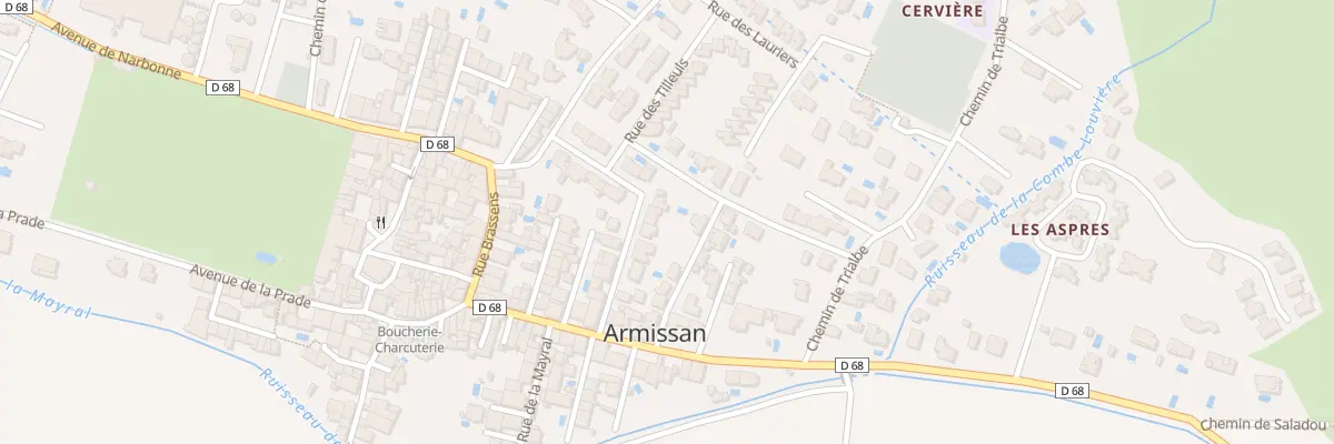 Plan du 10 Rue de la Poste à Armissan