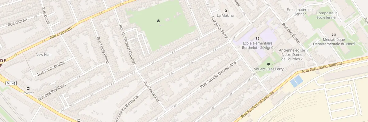 Plan du 48 Rue Maurice Berteaux à Lille