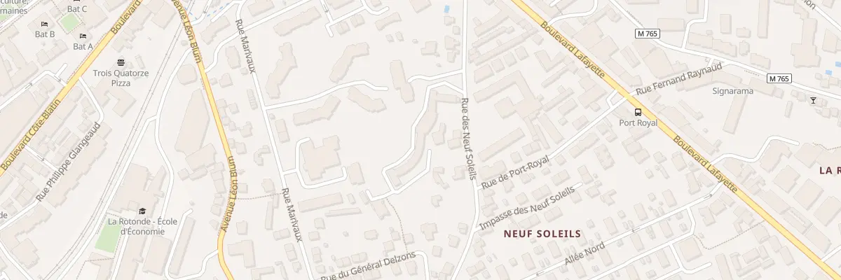 Plan du 22 Rue des Neuf Soleils à Clermont-Ferrand