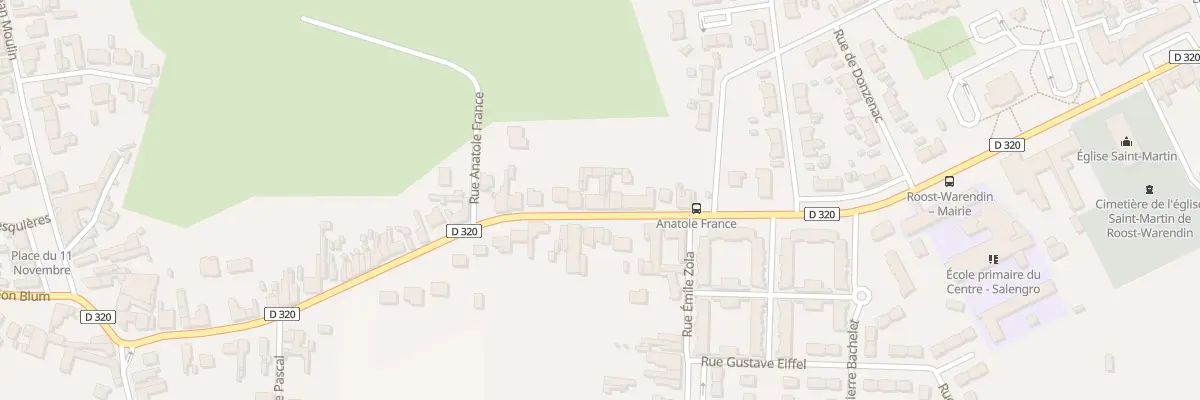 Plan du 384 Rue Anatole France à Roost-Warendin