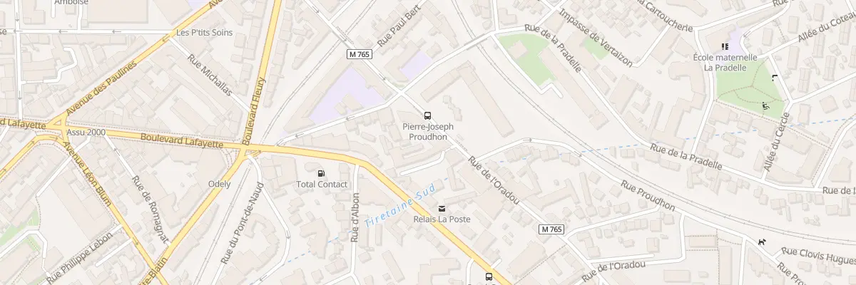Plan du 18 Rue de l’Oradou à Clermont-Ferrand